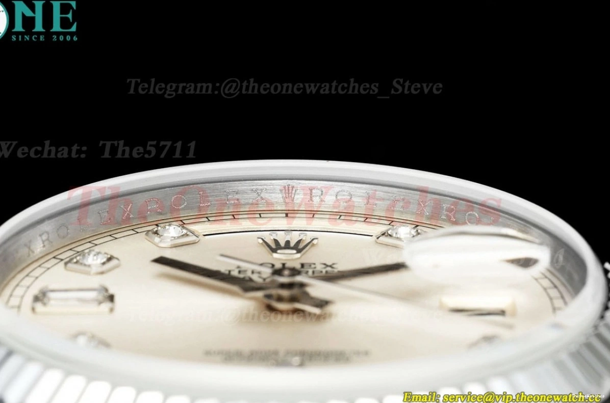 Silver 36mm V3 SS Dia DayDate 128239 SS QF VR3255(Gain Weight) 0223